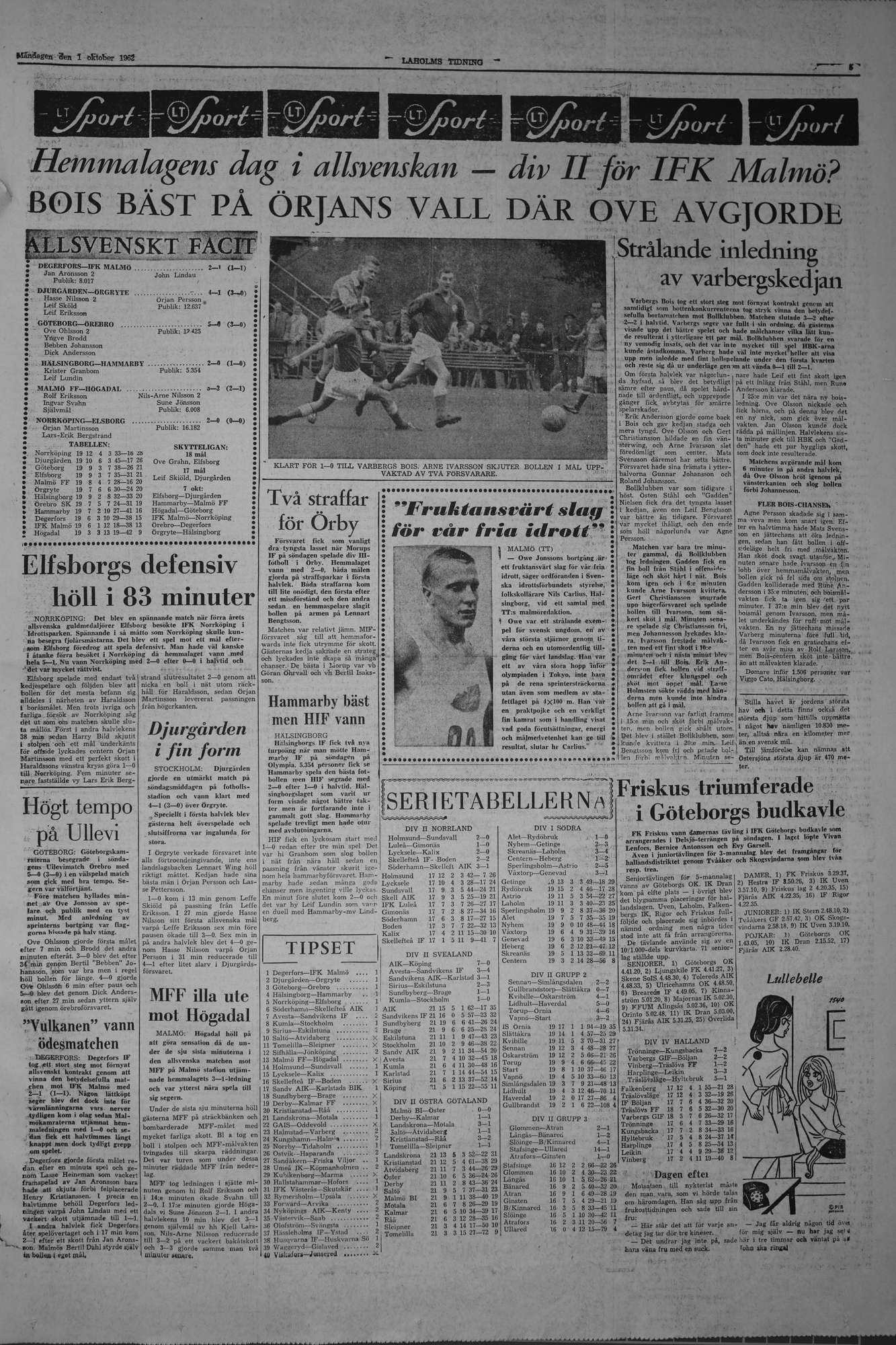 Laholms Tidning Måndag 1 oktober 1962, sida 5