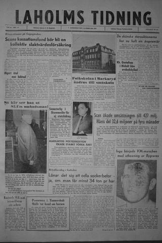 Förstasidan, Lördag 10 februari 1962