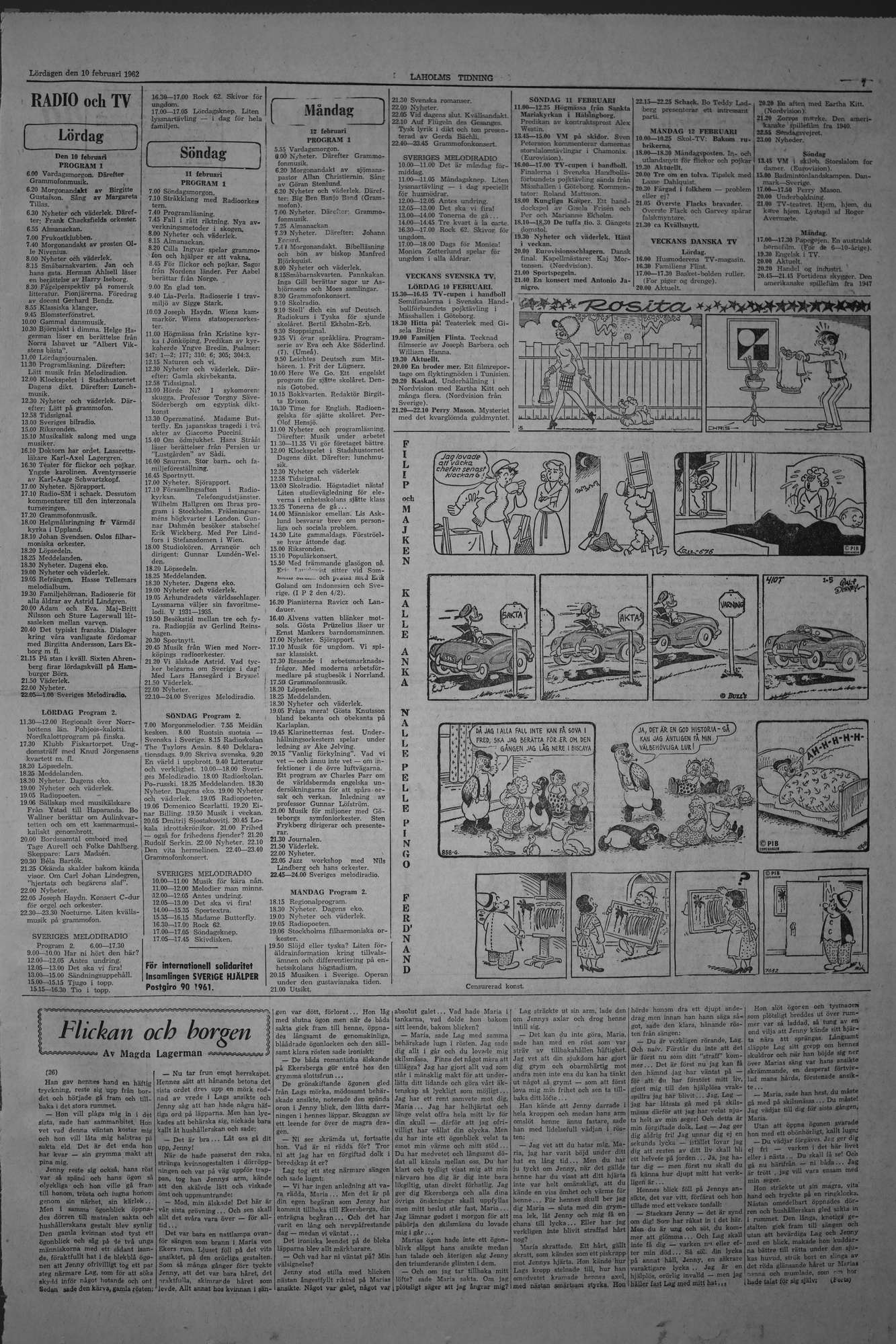 Laholms Tidning Lördag 10 februari 1962, sida 7