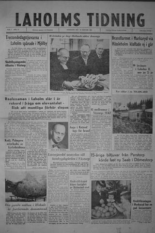 Förstasidan, Onsdag 10 januari 1962