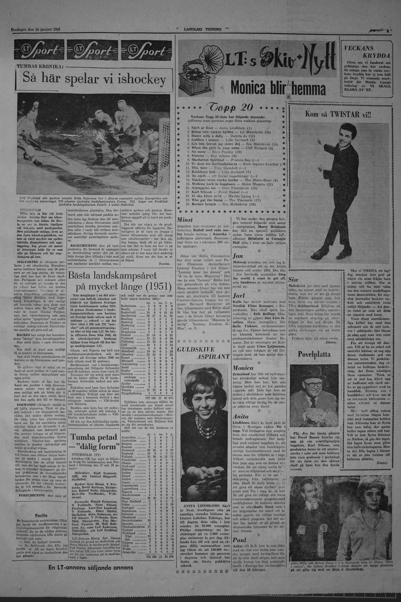 Laholms Tidning Onsdag 10 januari 1962, sida 5