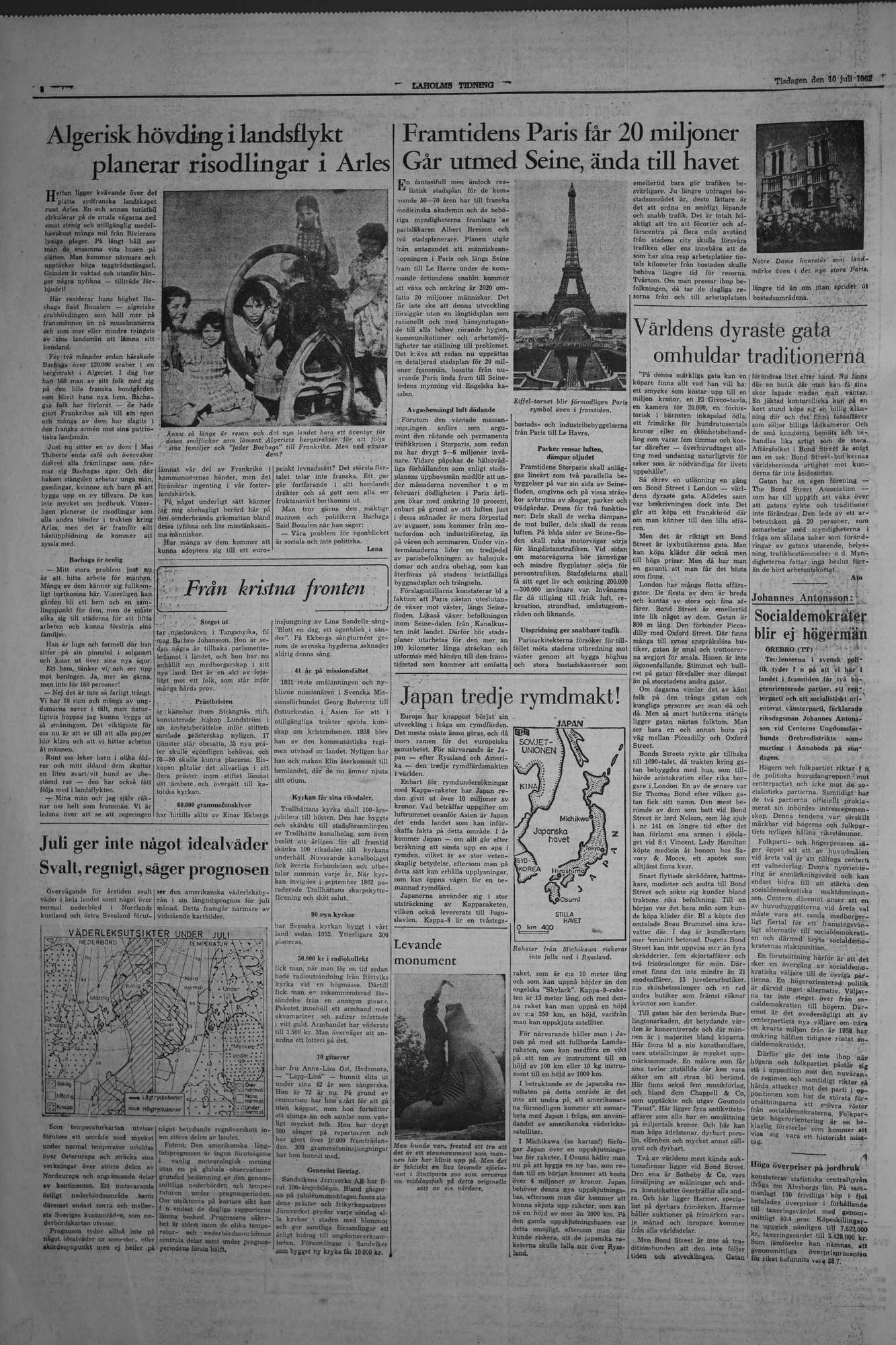 Laholms Tidning Tisdag 10 juli 1962, sida 4
