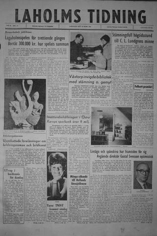 Förstasidan, Lördag 10 mars 1962