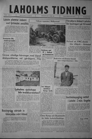 Förstasidan, Onsdag 11 april 1962