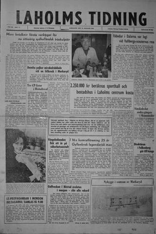 Förstasidan, Lördag 11 augusti 1962