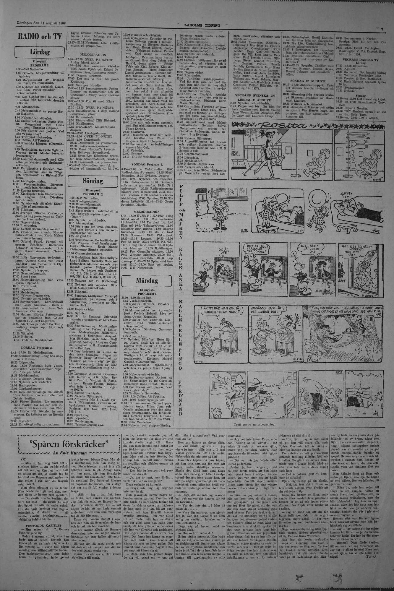 Laholms Tidning Lördag 11 augusti 1962, sida 7
