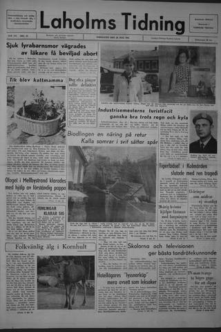Förstasidan, Torsdag 29 juli 1965