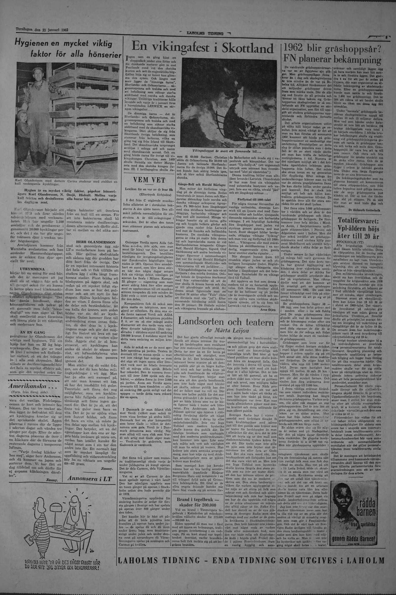 Laholms Tidning Torsdag 11 januari 1962, sida 5