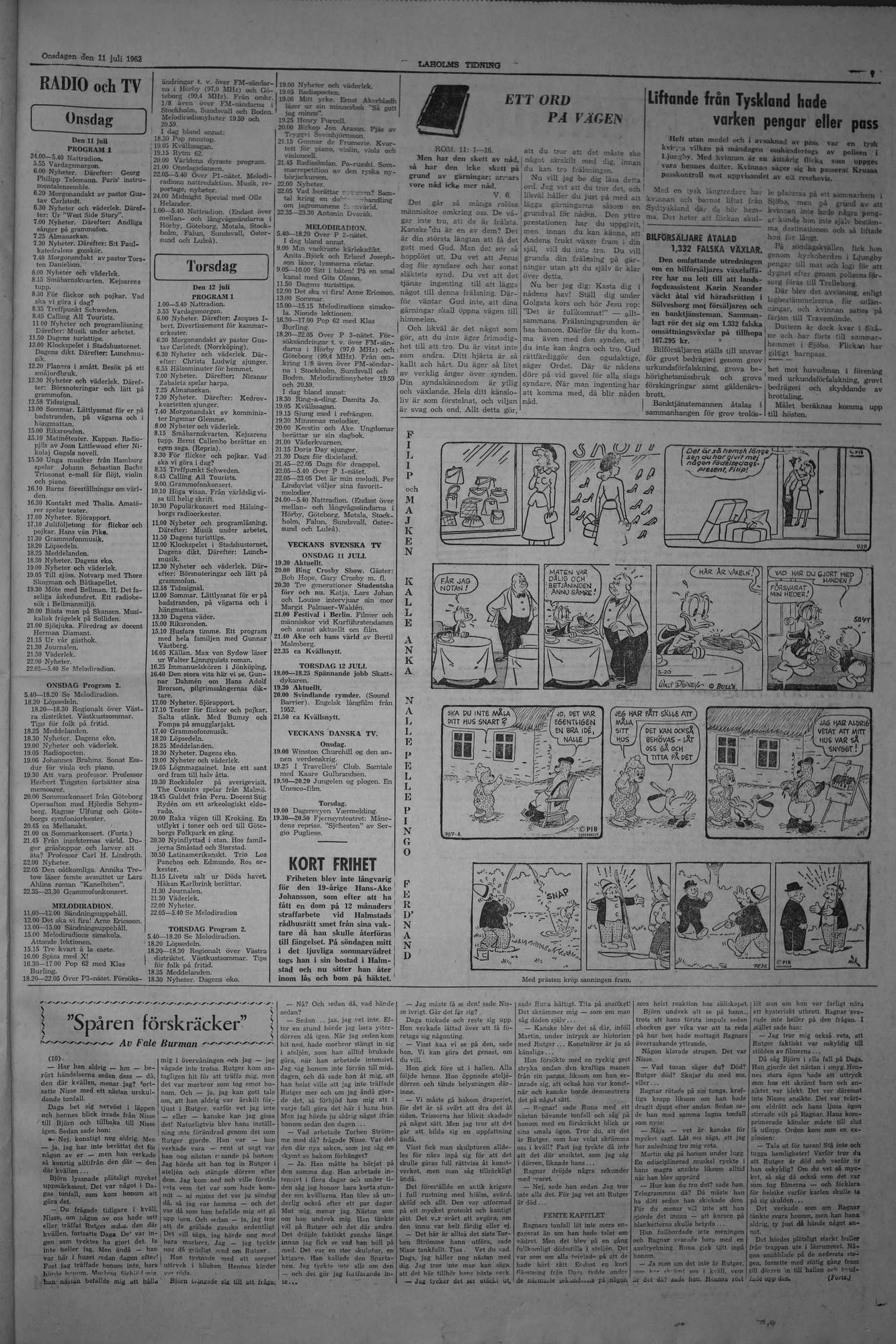 Laholms Tidning Onsdag 11 juli 1962, sida 7