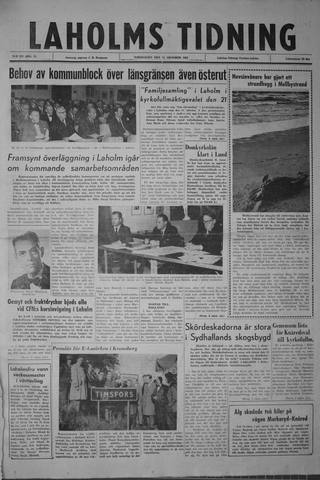 Förstasidan, Torsdag 11 oktober 1962
