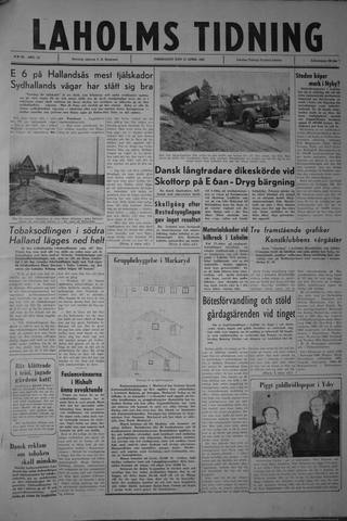 Förstasidan, Torsdag 12 april 1962