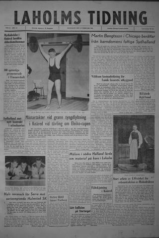 Förstasidan, Måndag 12 februari 1962