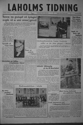 Förstasidan, Torsdag 12 juli 1962