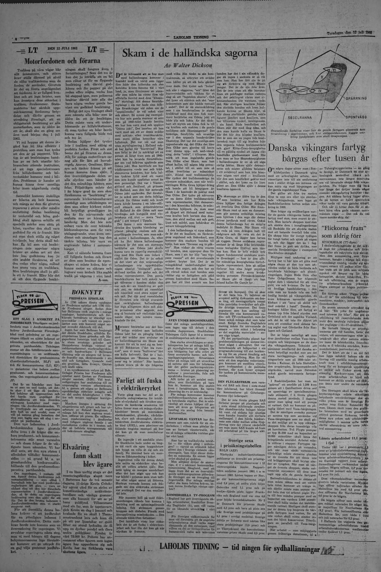 Laholms Tidning Torsdag 12 juli 1962, sida 4