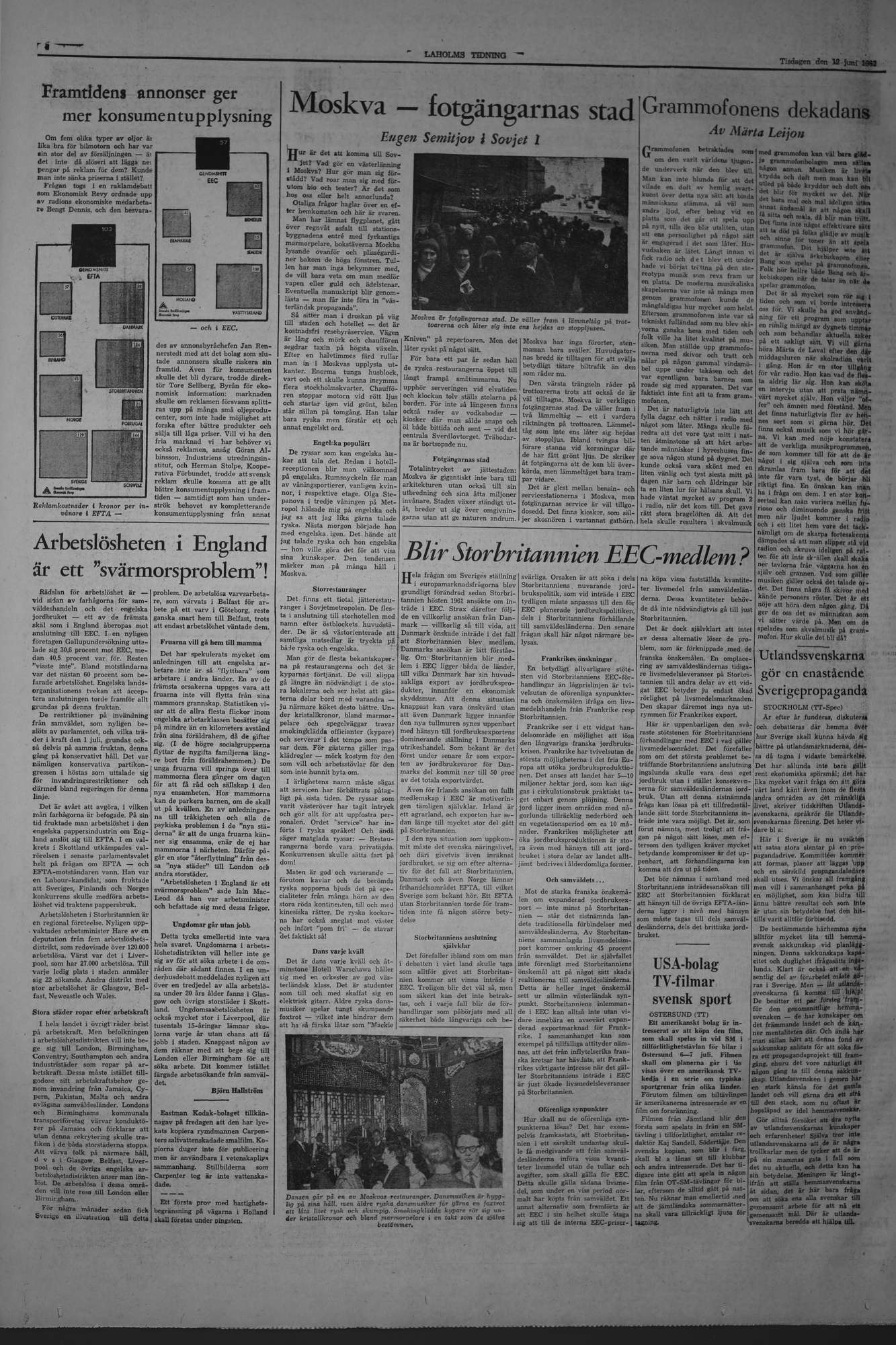 Laholms Tidning Tisdag 12 juni 1962, sida 4