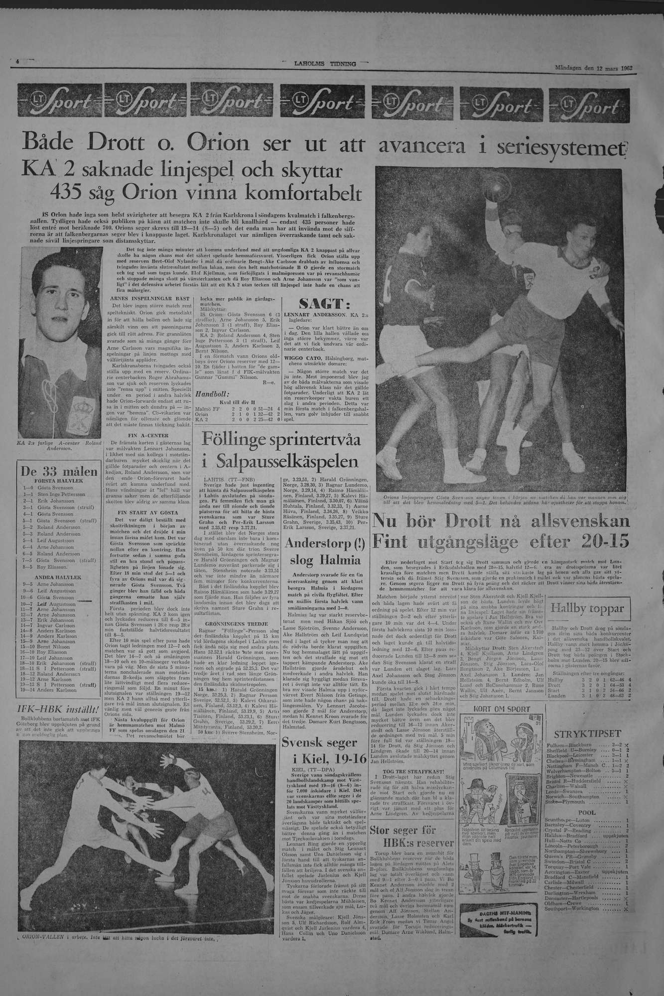 Laholms Tidning Måndag 12 mars 1962, sida 4