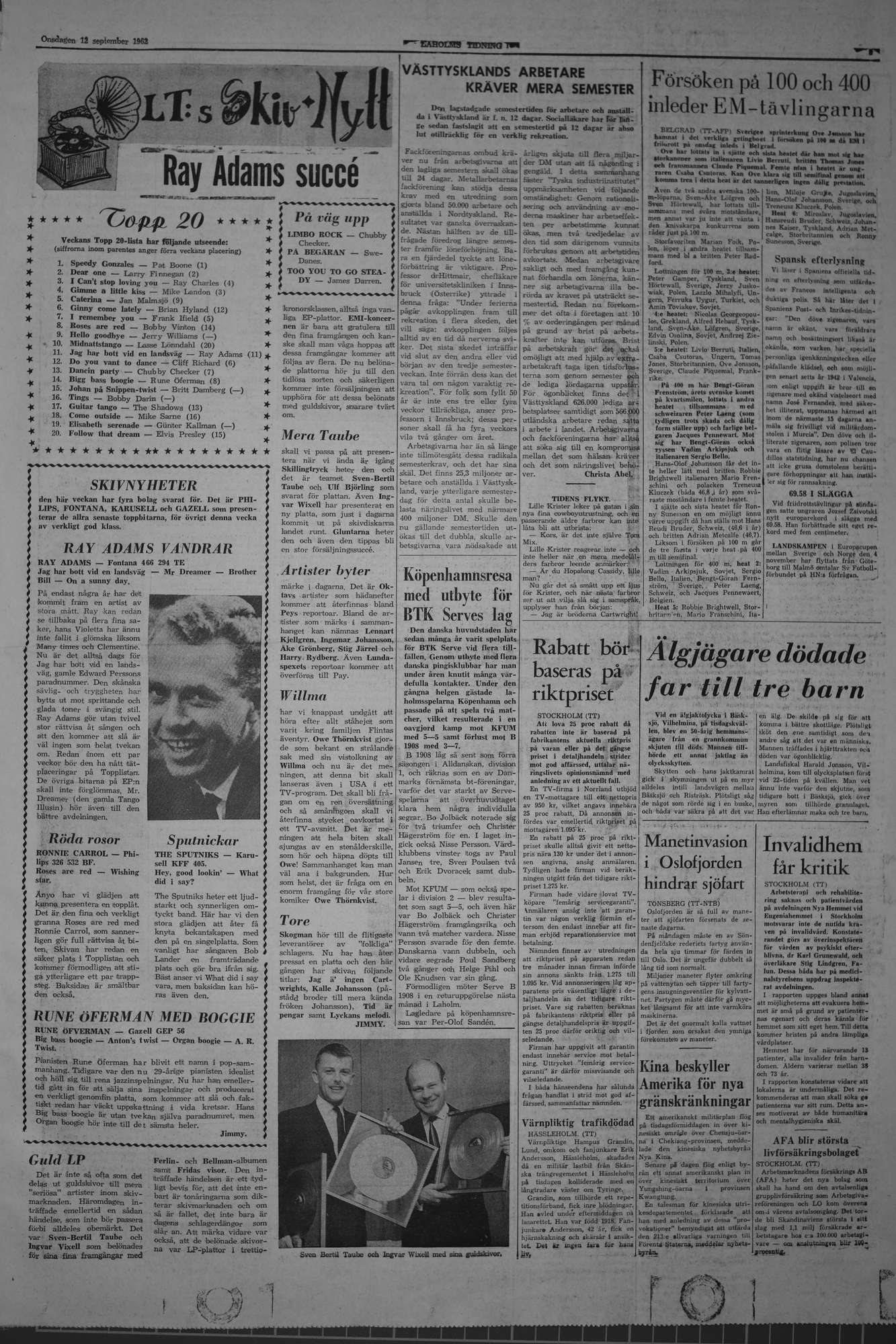 Laholms Tidning Onsdag 12 september 1962, sida 5