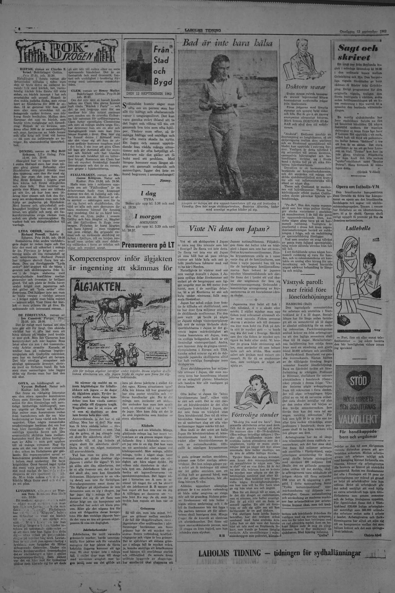 Laholms Tidning Onsdag 12 september 1962, sida 6