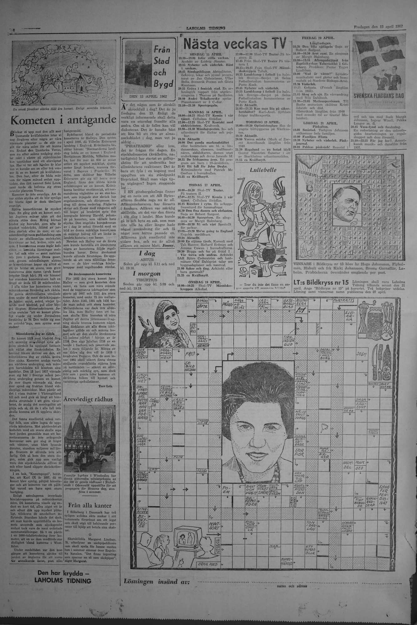 Laholms Tidning Fredag 13 april 1962, sida 6