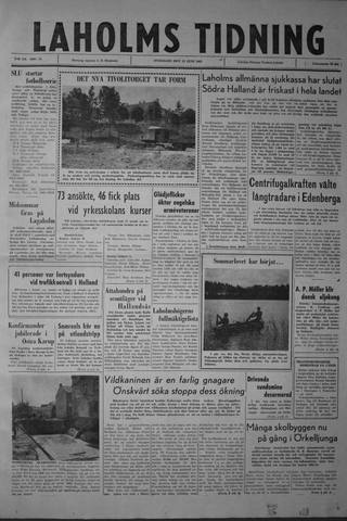 Förstasidan, Onsdag 13 juni 1962