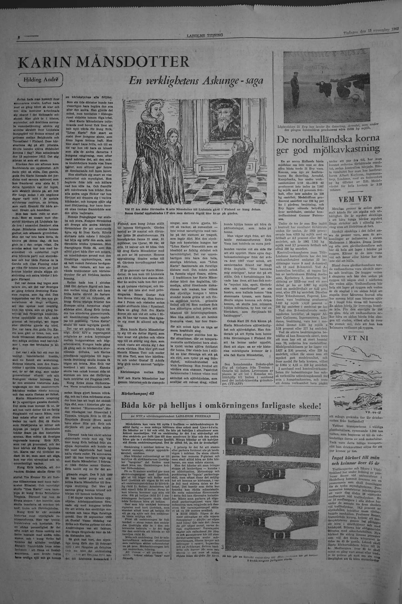 Laholms Tidning Tisdag 13 november 1962, sida 6