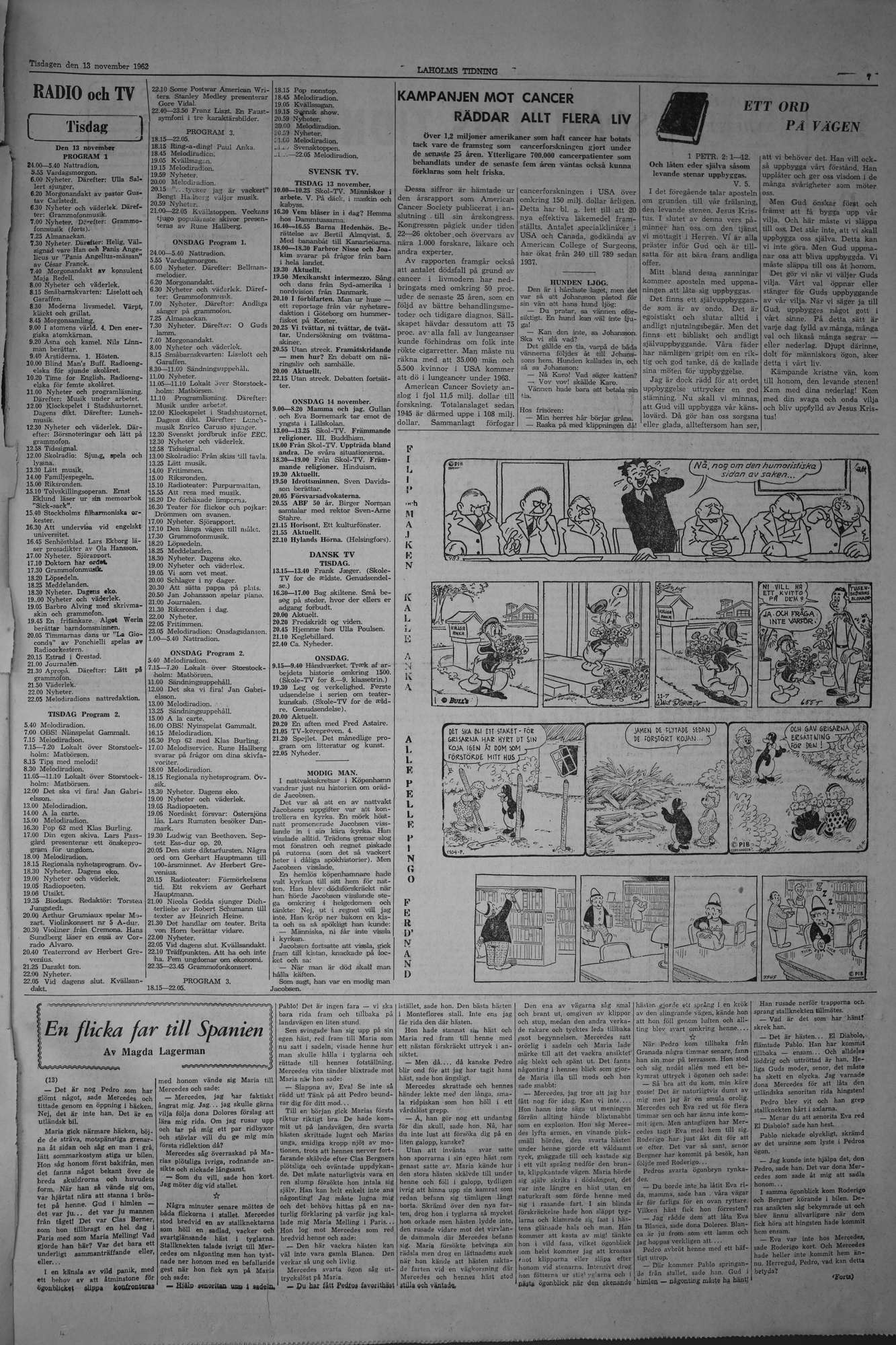 Laholms Tidning Tisdag 13 november 1962, sida 7
