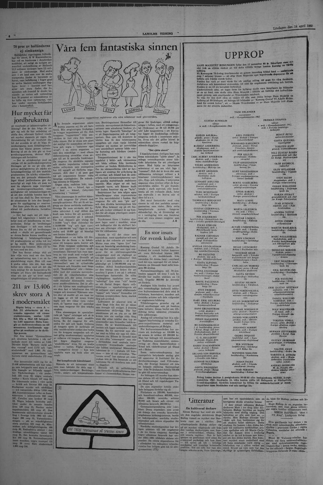 Laholms Tidning Lördag 14 april 1962, sida 4