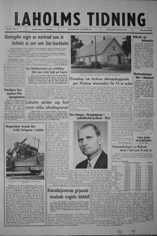 Förstasidan, Tisdag 14 augusti 1962