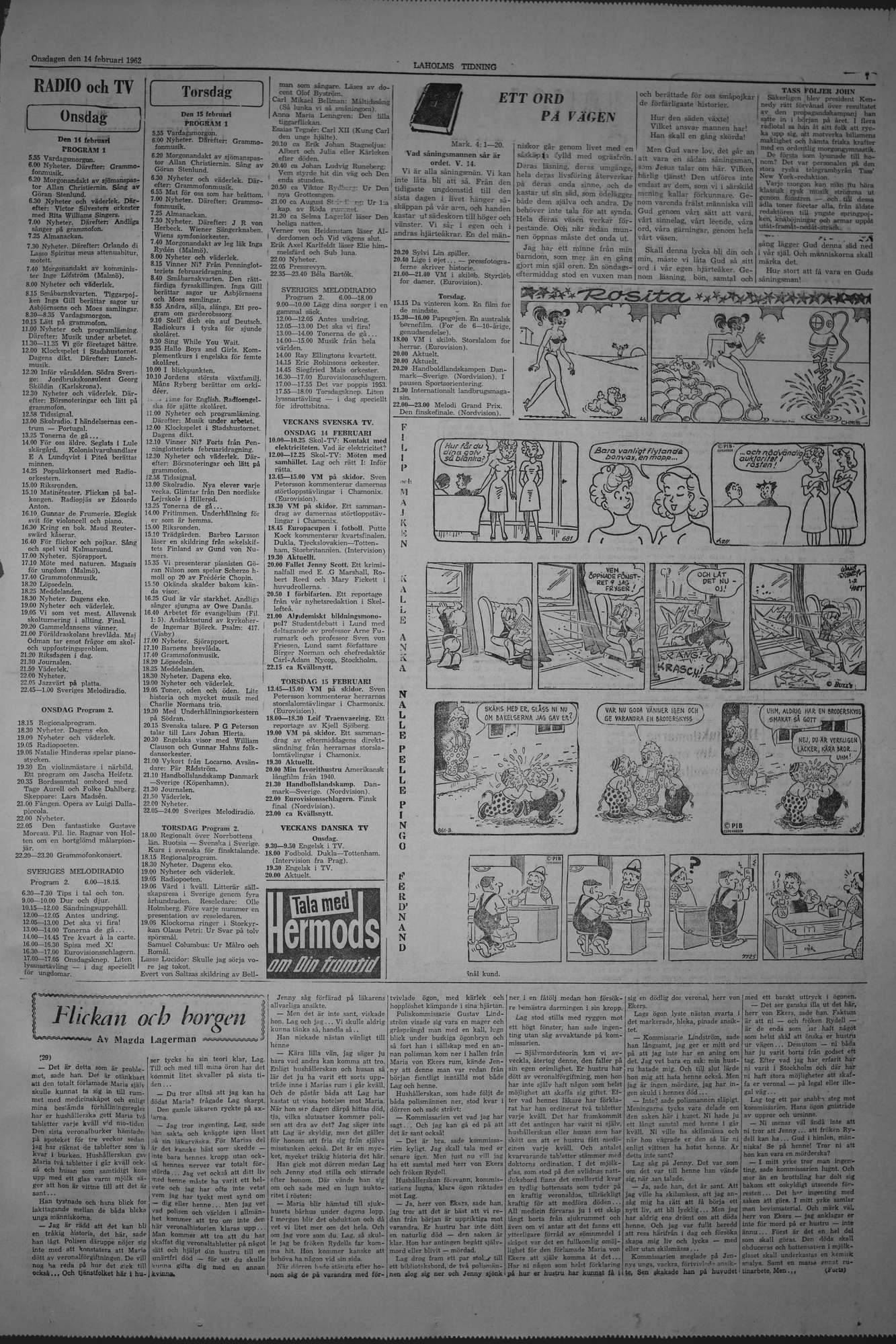 Laholms Tidning Onsdag 14 februari 1962, sida 7