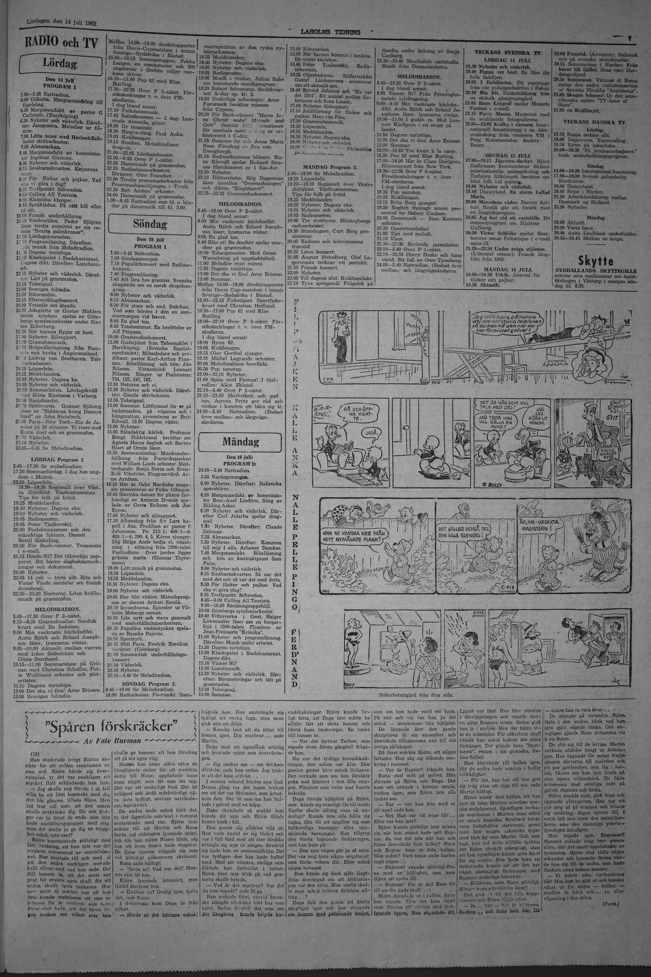 Laholms Tidning Lördag 14 juli 1962, sida 7