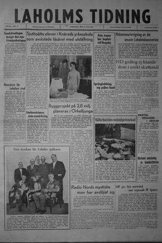 Förstasidan, Torsdag 14 juni 1962