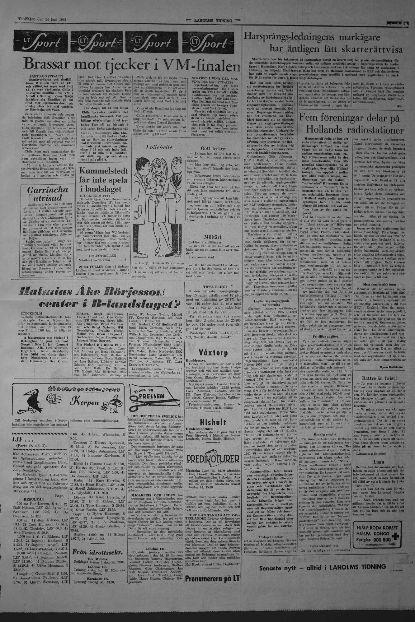 Laholms Tidning Torsdag 14 juni 1962, sida 5