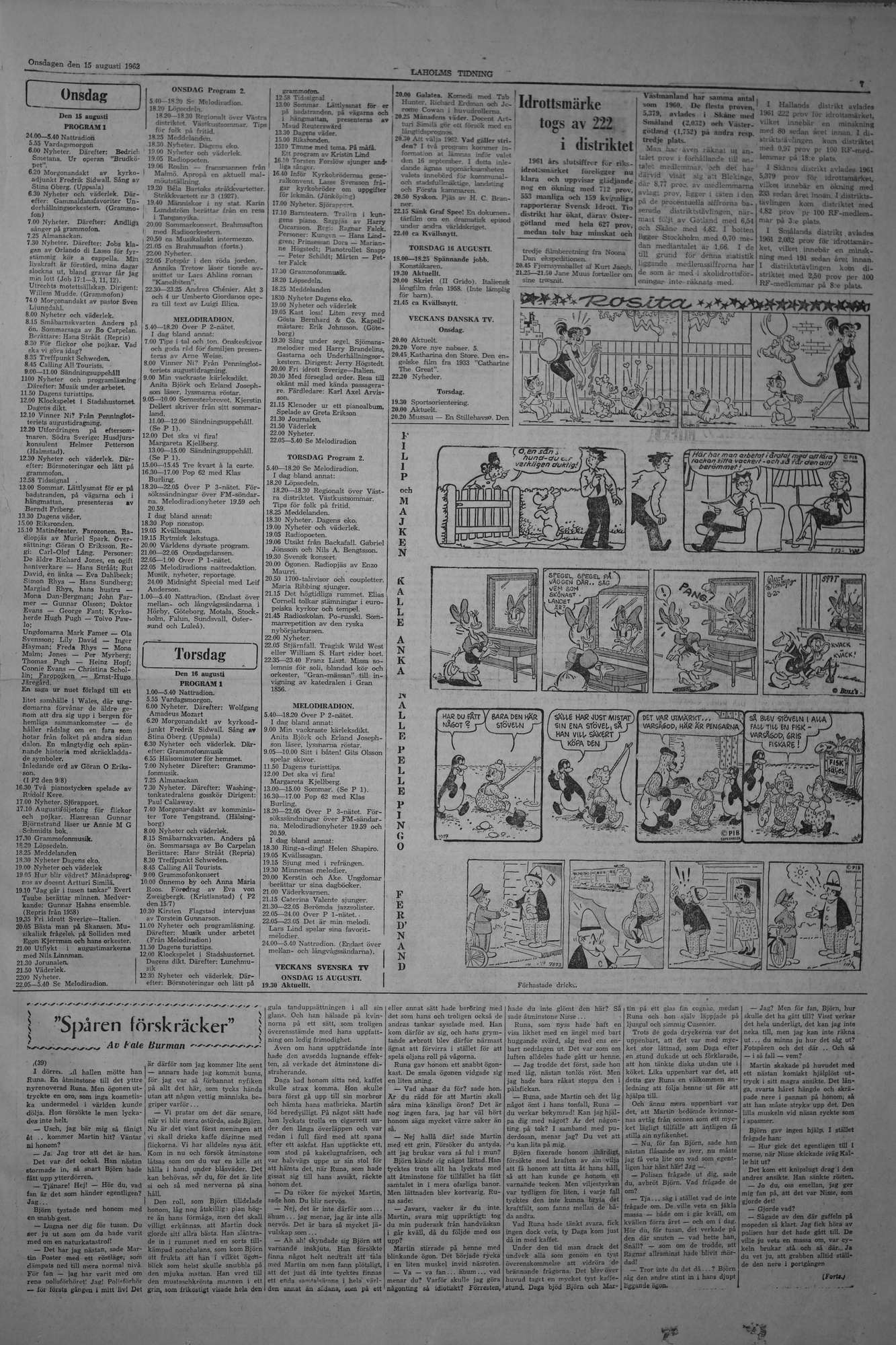 Laholms Tidning Onsdag 15 augusti 1962, sida 7