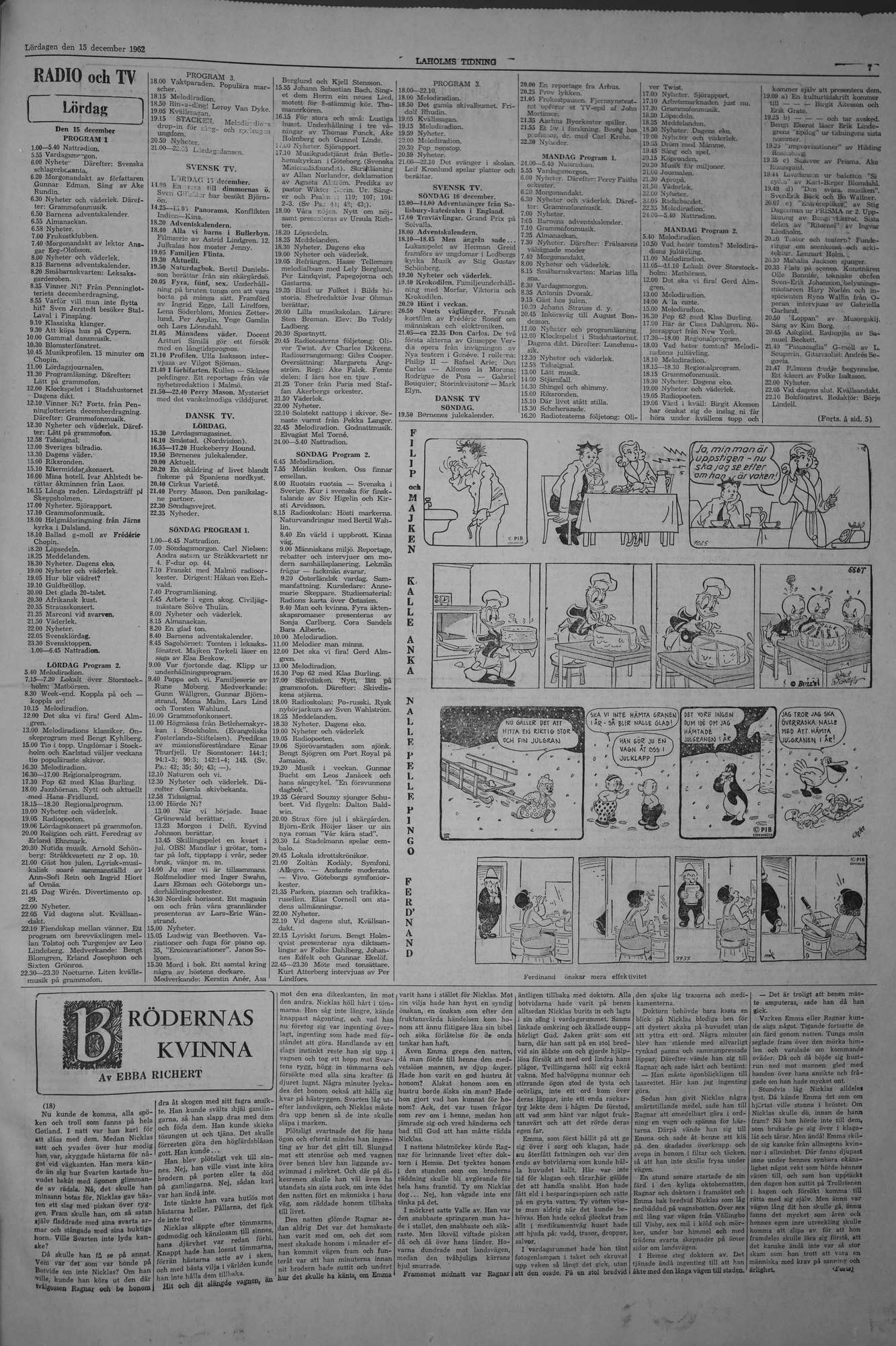 Laholms Tidning Lördag 15 december 1962, sida 7