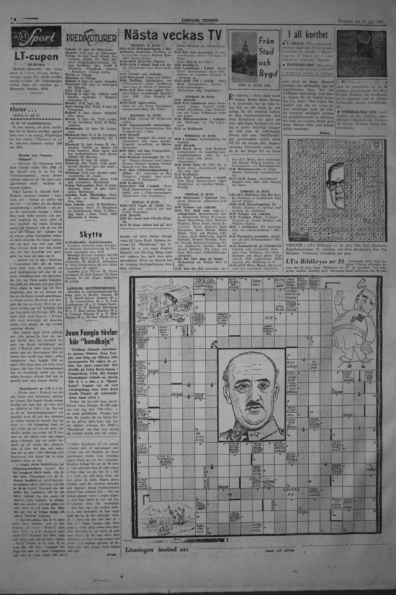 Laholms Tidning Fredag 15 juni 1962, sida 6