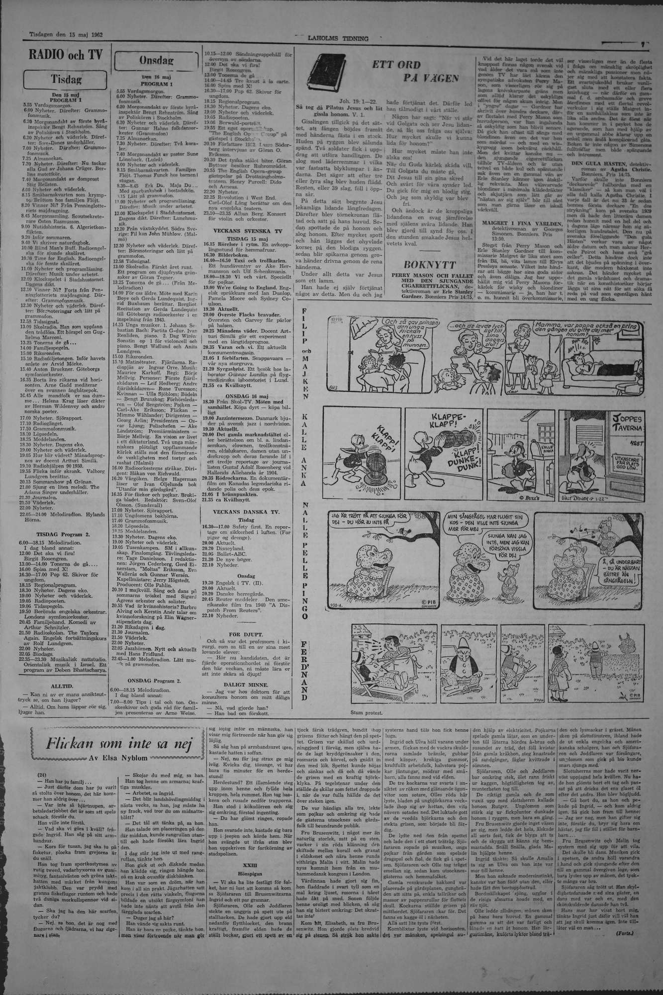 Laholms Tidning Tisdag 15 maj 1962, sida 7