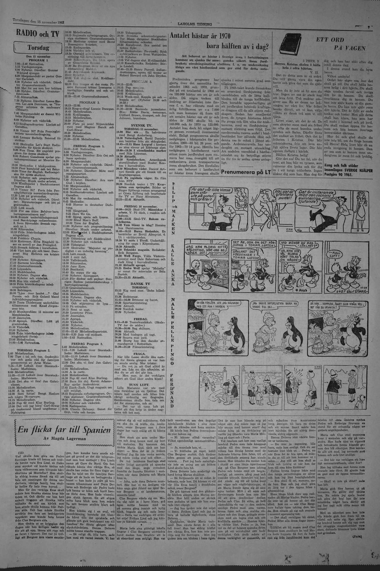 Laholms Tidning Torsdag 15 november 1962, sida 7