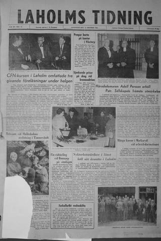 Förstasidan, Måndag 15 oktober 1962