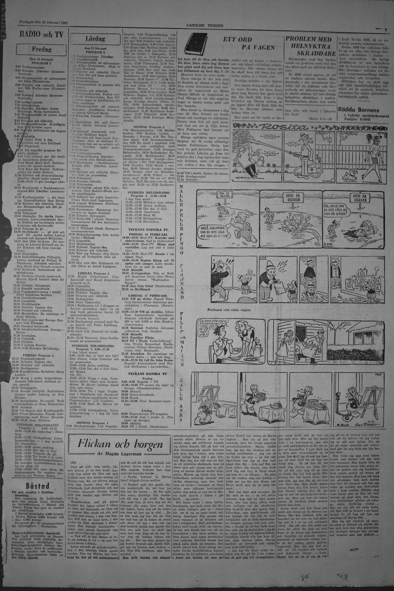 Laholms Tidning Fredag 16 februari 1962, sida 7