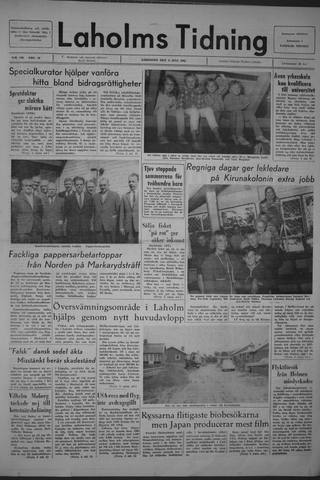 Förstasidan, Lördag 3 juli 1965