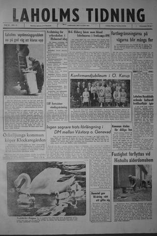 Förstasidan, Lördag 16 juni 1962