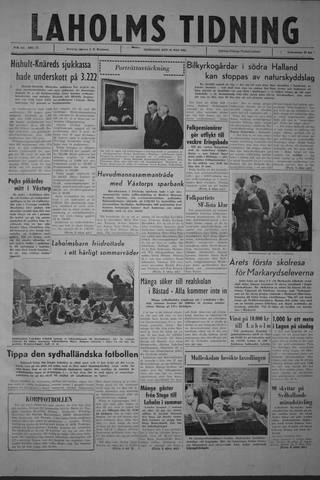 Förstasidan, Onsdag 16 maj 1962