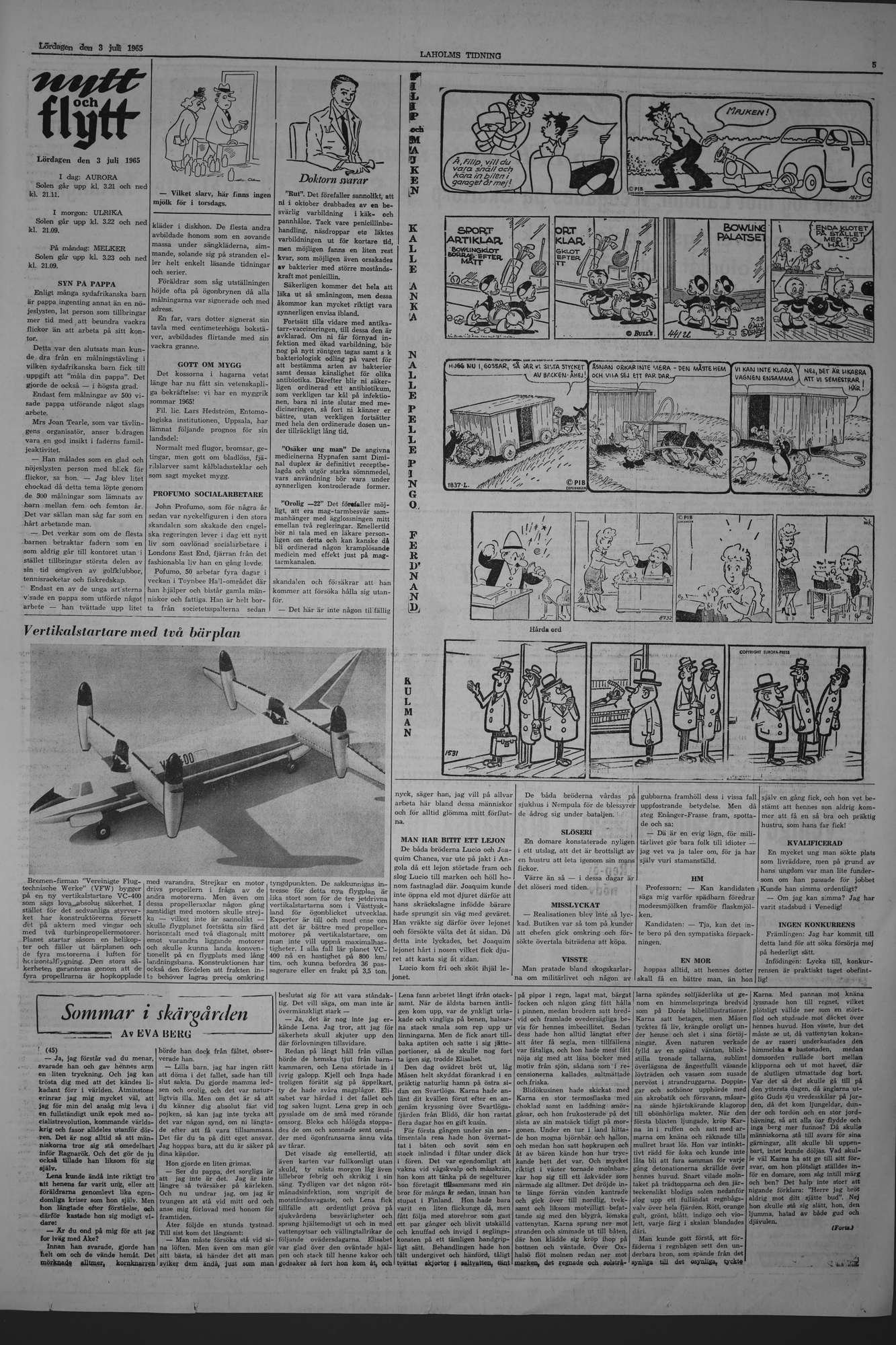 Laholms Tidning Lördag 3 juli 1965, sida 5