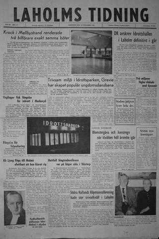 Förstasidan, Fredag 16 november 1962