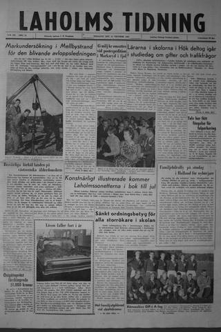 Förstasidan, Tisdag 16 oktober 1962