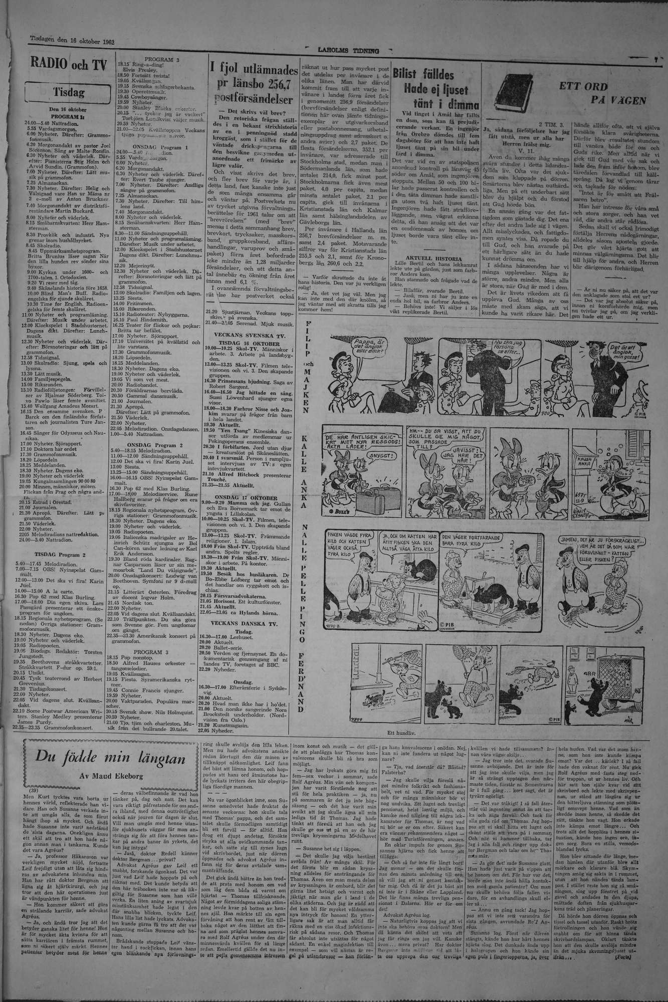 Laholms Tidning Tisdag 16 oktober 1962, sida 7