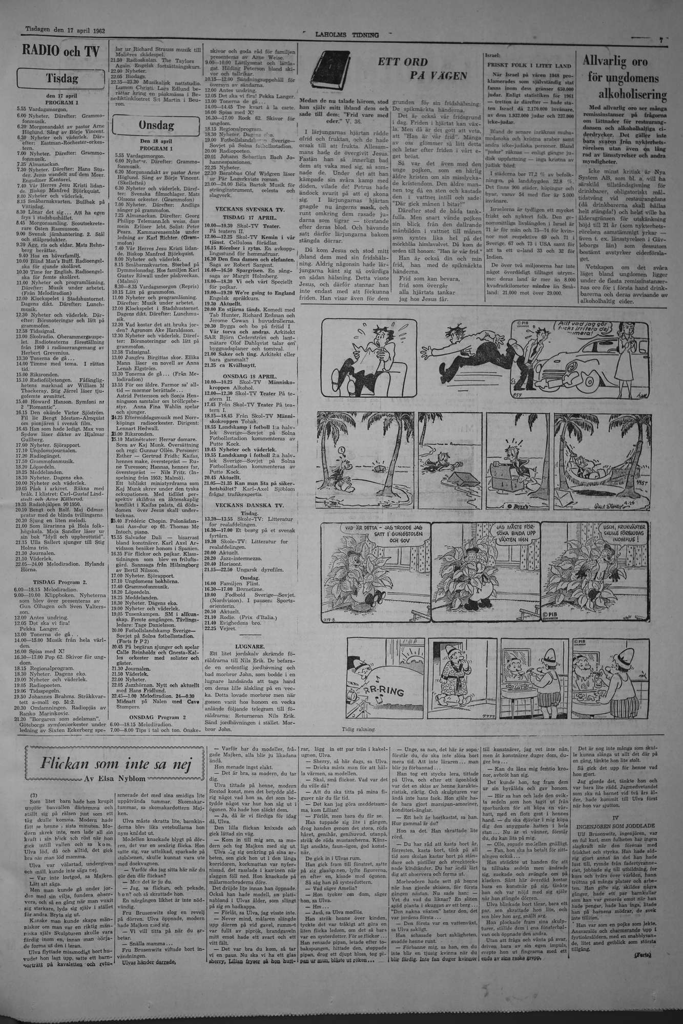 Laholms Tidning Tisdag 17 april 1962, sida 7