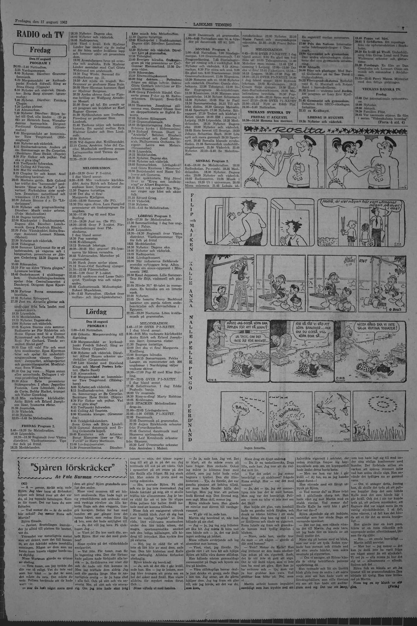 Laholms Tidning Fredag 17 augusti 1962, sida 7