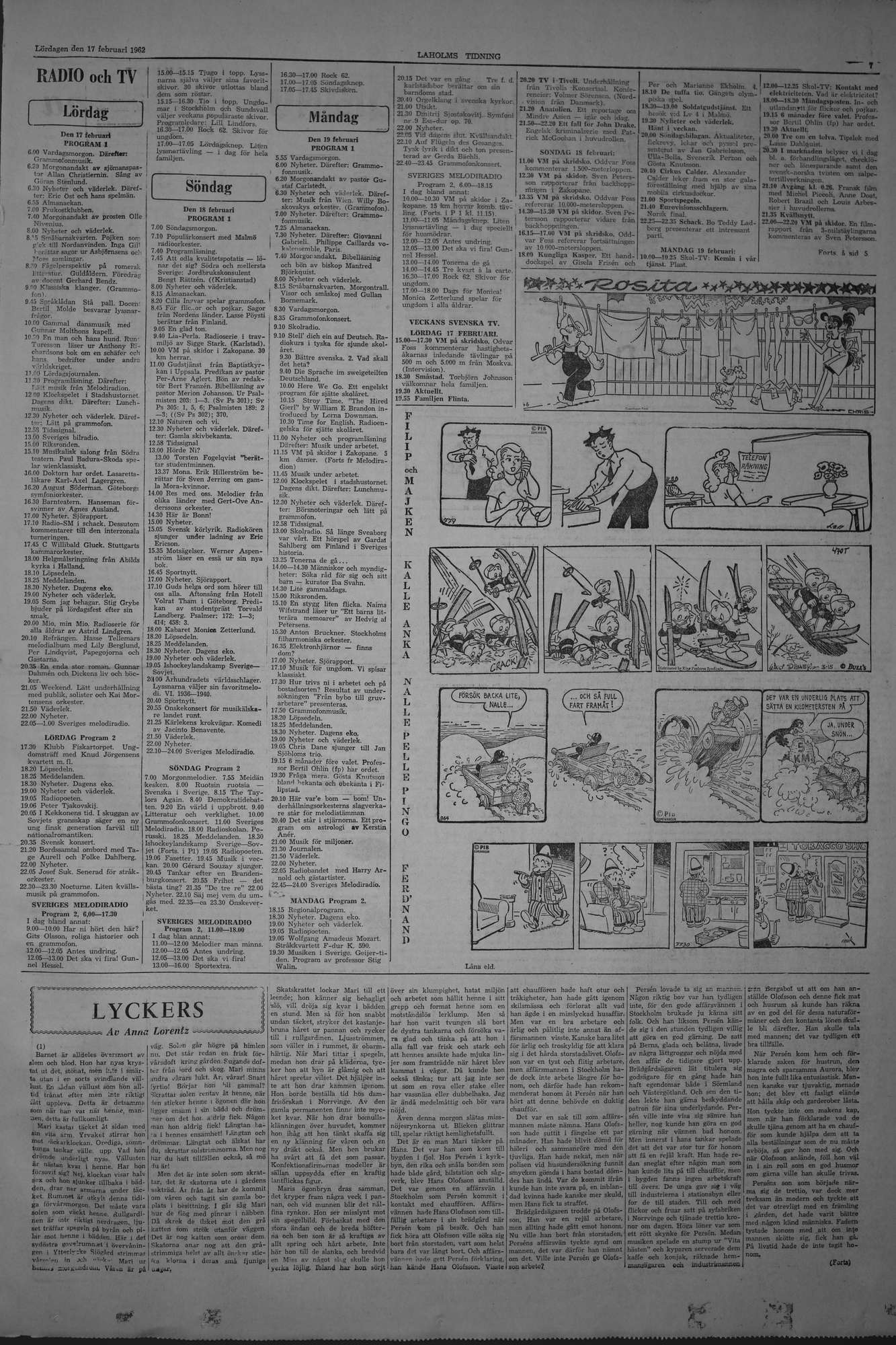 Laholms Tidning Lördag 17 februari 1962, sida 7
