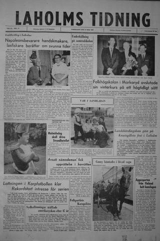 Förstasidan, Torsdag 17 maj 1962
